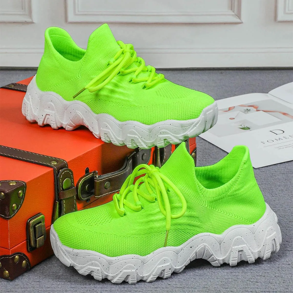 2025 Womens Ultra Lightweight Casual Sneakers Fashion Sneakers Comfort Wear Orthowear Shoe Arch Support Slip On Tennis