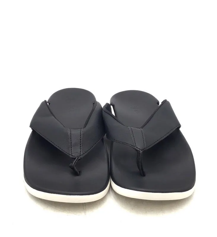Adidas Men's Adilette Comfort HQ4458 Black Slip-On Flip-Flop Sandals - Size 8