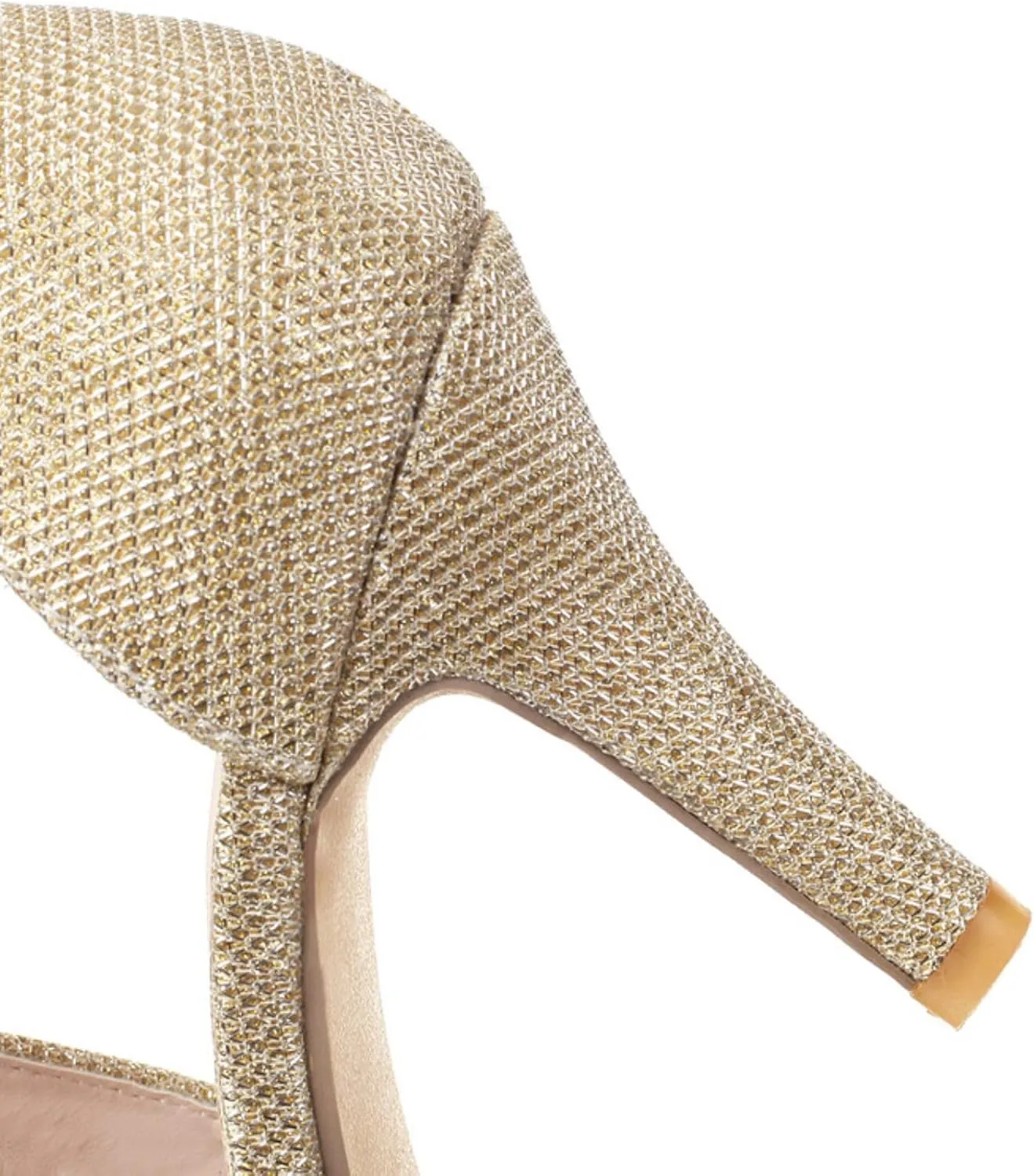 Aflngle Women's Sexy Glitter Open Toe Stiletto High Heels Sandals Fashion Sparkly Rhinestone Cross Strap Wedding Evening Party Prom Dress Pumps Shoes