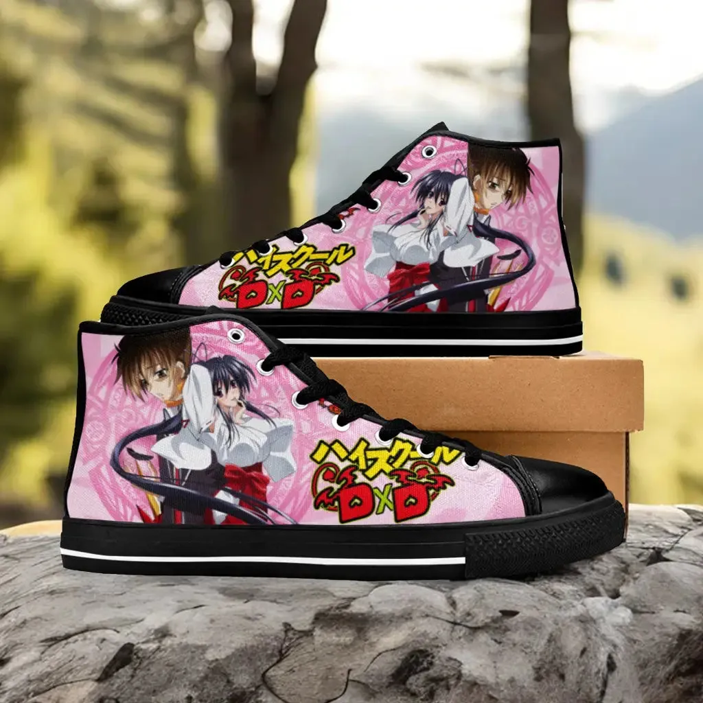 Akeno Himejima Issei High School DxD Shoes High Top Sneakers for Kids and Adults