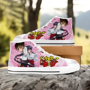 Akeno Himejima Issei High School DxD Shoes High Top Sneakers for Kids and Adults