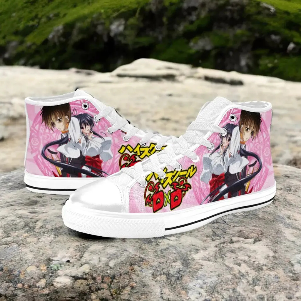 Akeno Himejima Issei High School DxD Shoes High Top Sneakers for Kids and Adults
