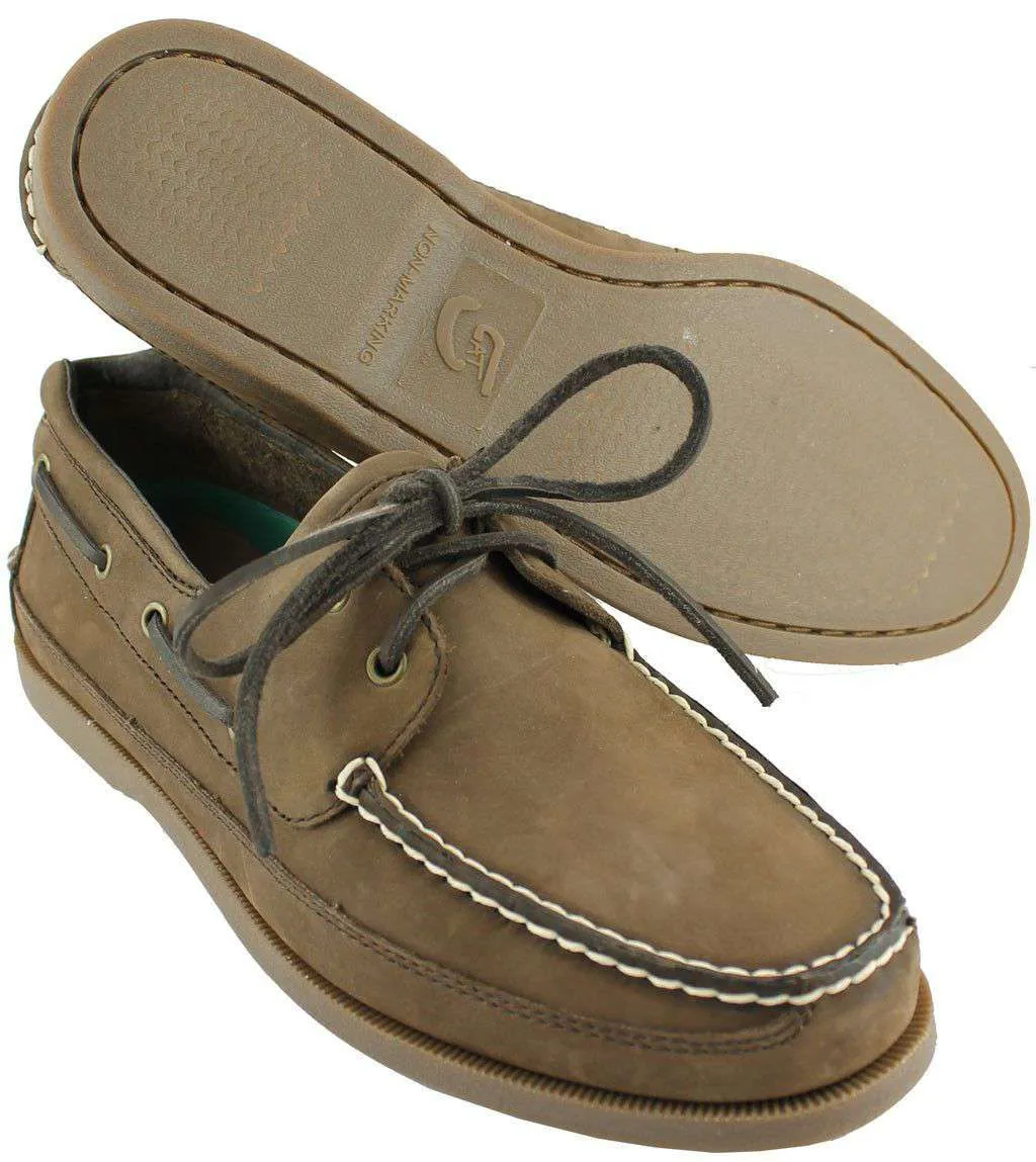 Alpha Gamma Rho Yachtsman Boat Shoes in Walnut by Category 5