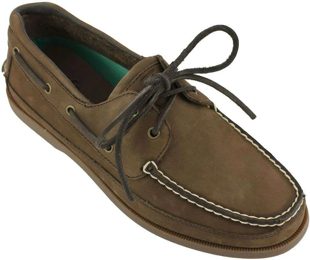 Alpha Gamma Rho Yachtsman Boat Shoes in Walnut by Category 5