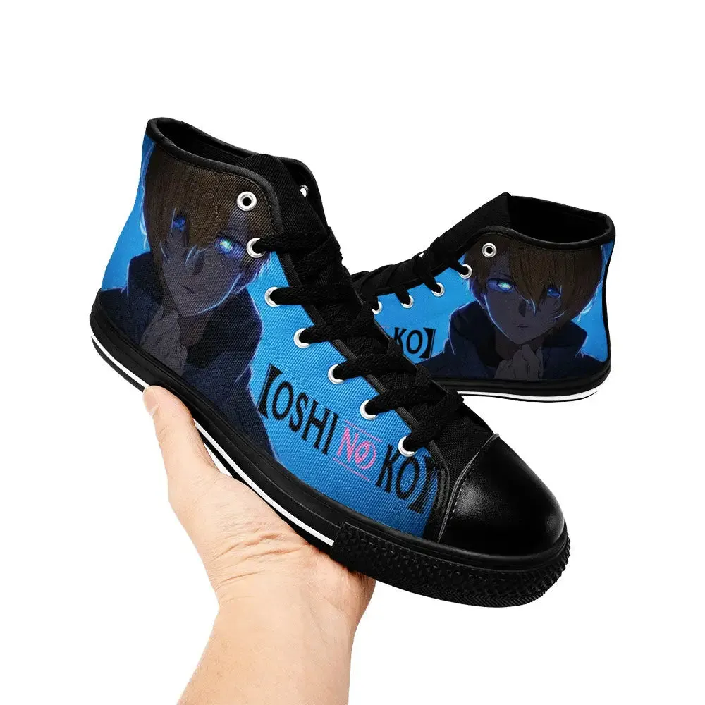 Aqua Hoshino Oshi no Ko Shoes High Tops Sneakers for Kids and Adults