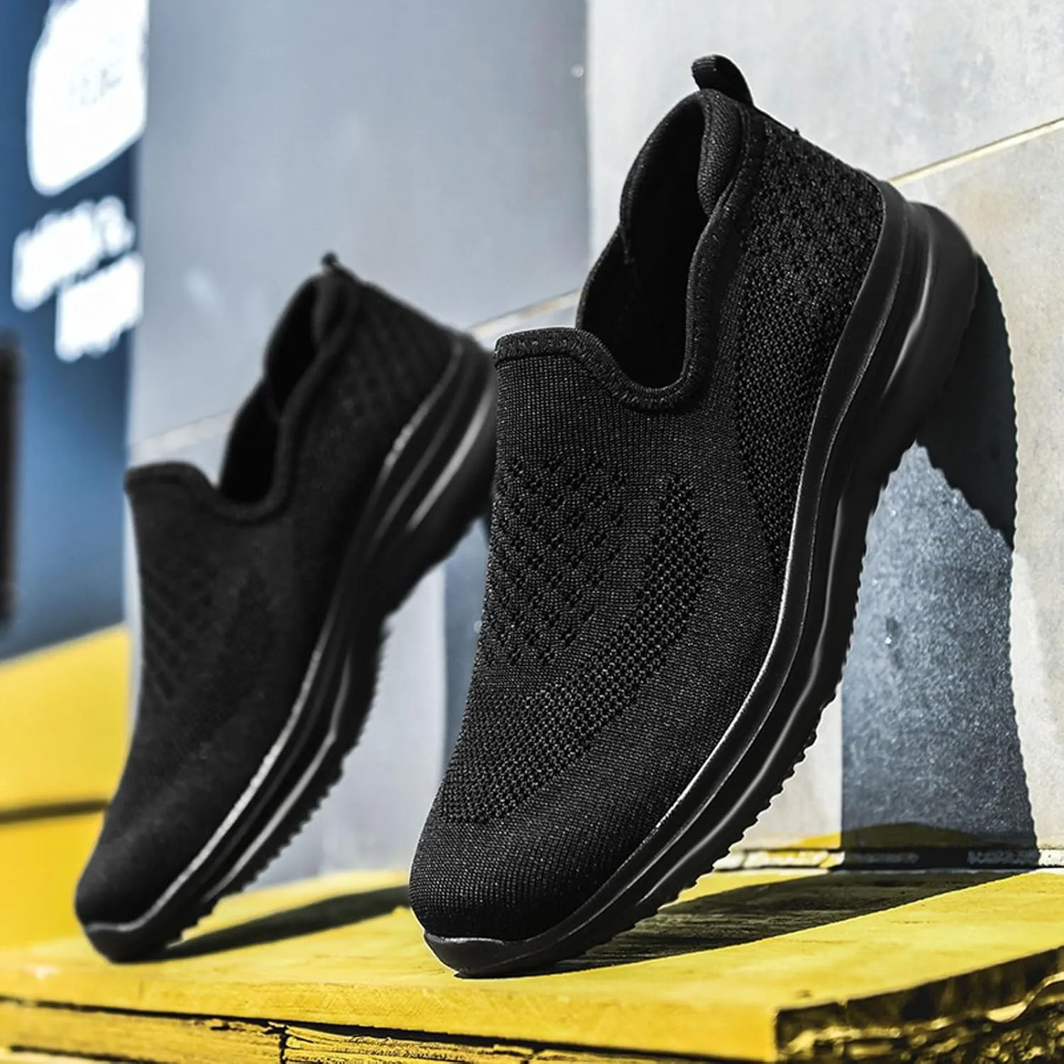 Arch Support Non Slip Minimalist Shoes for Men Slip-On Comfortable Light-Weight Shoe Lightweight Barefoot Shoes