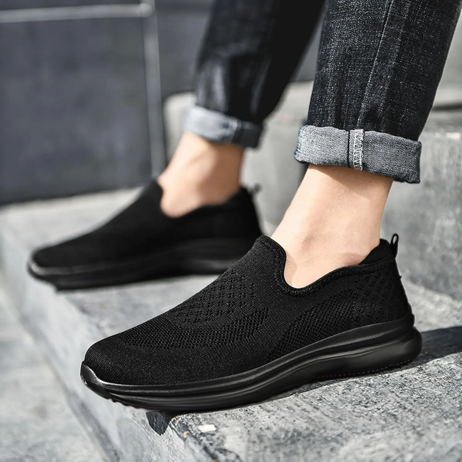 Arch Support Non Slip Minimalist Shoes for Men Slip-On Comfortable Light-Weight Shoe Lightweight Barefoot Shoes