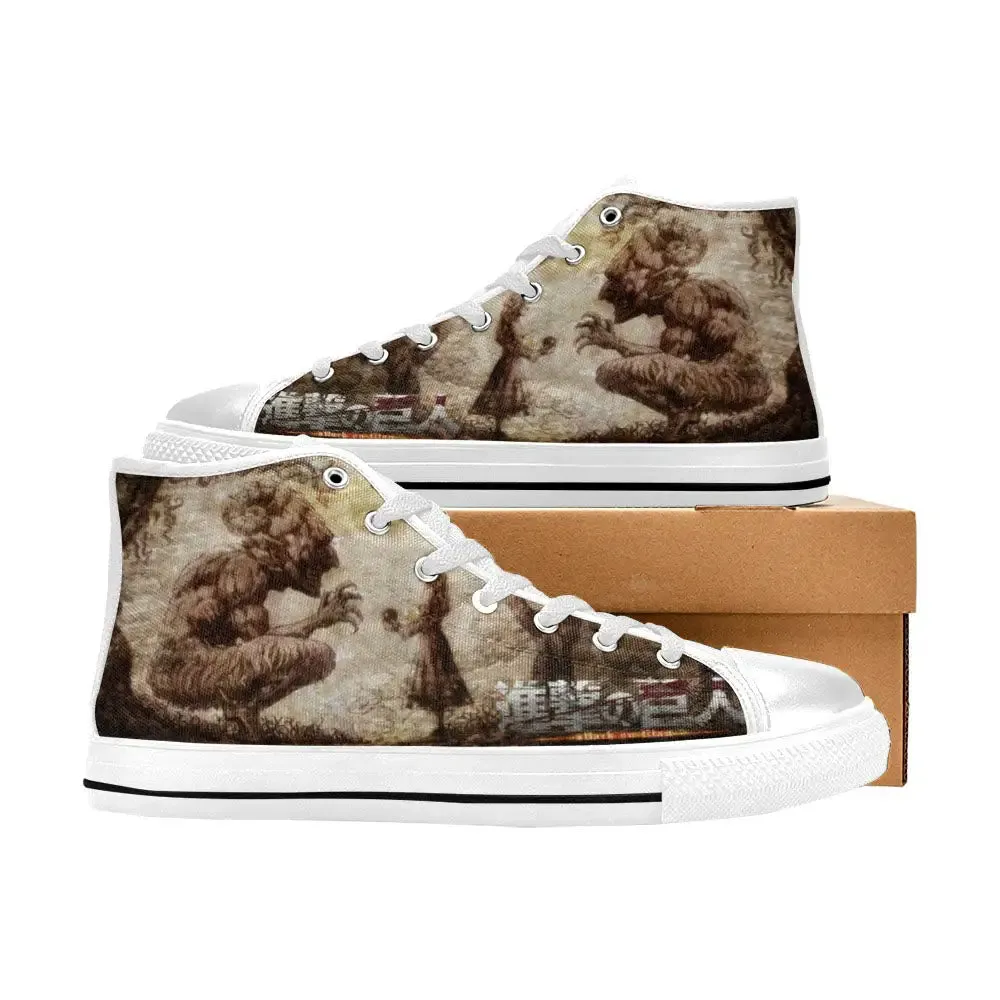 Attack On Titan Story Ymir Fritz Shoes High Top Sneakers for Kids and Adults