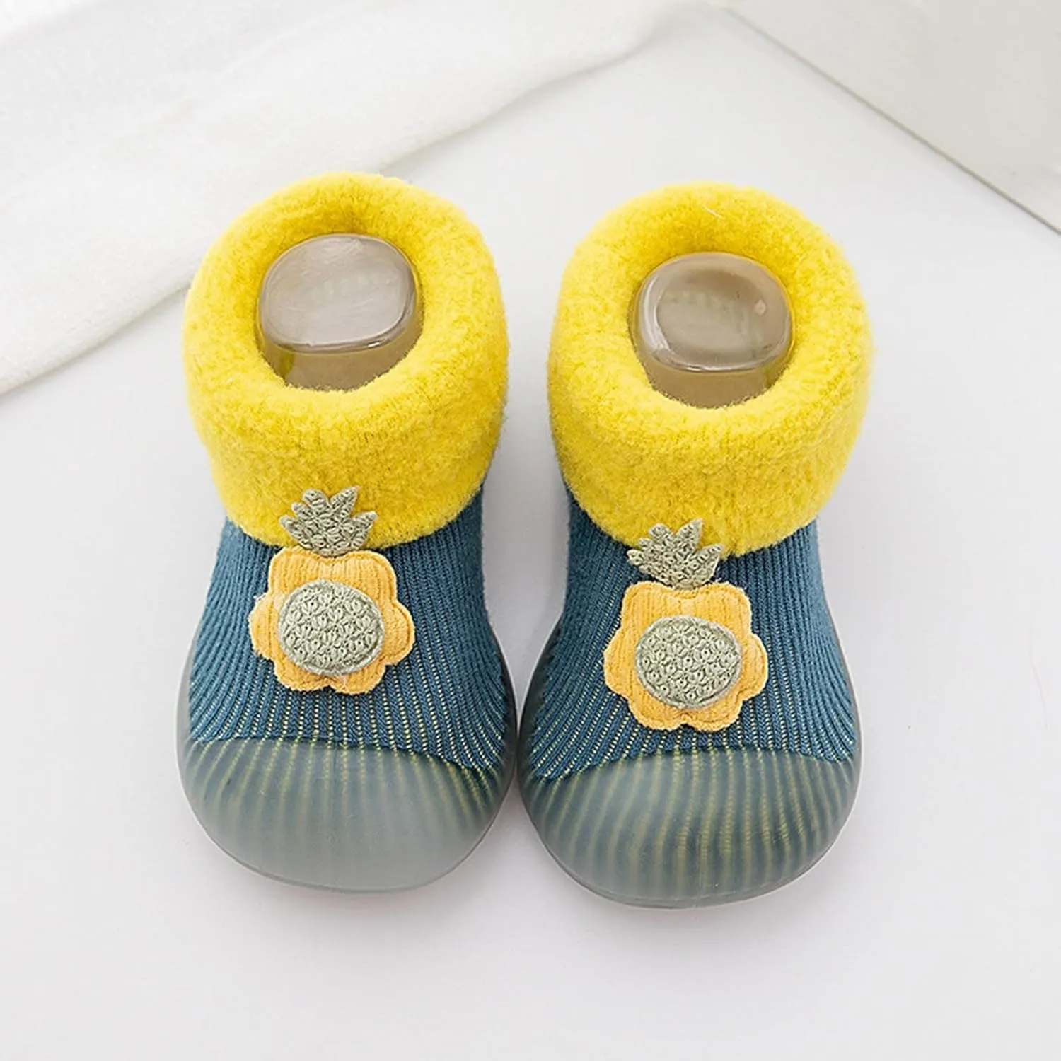 Baby Boy Shoes,Baby Home Slippers Cartoon Warm House Slippers for Infant Lined Winter Indoor Shoes Sock Shoes