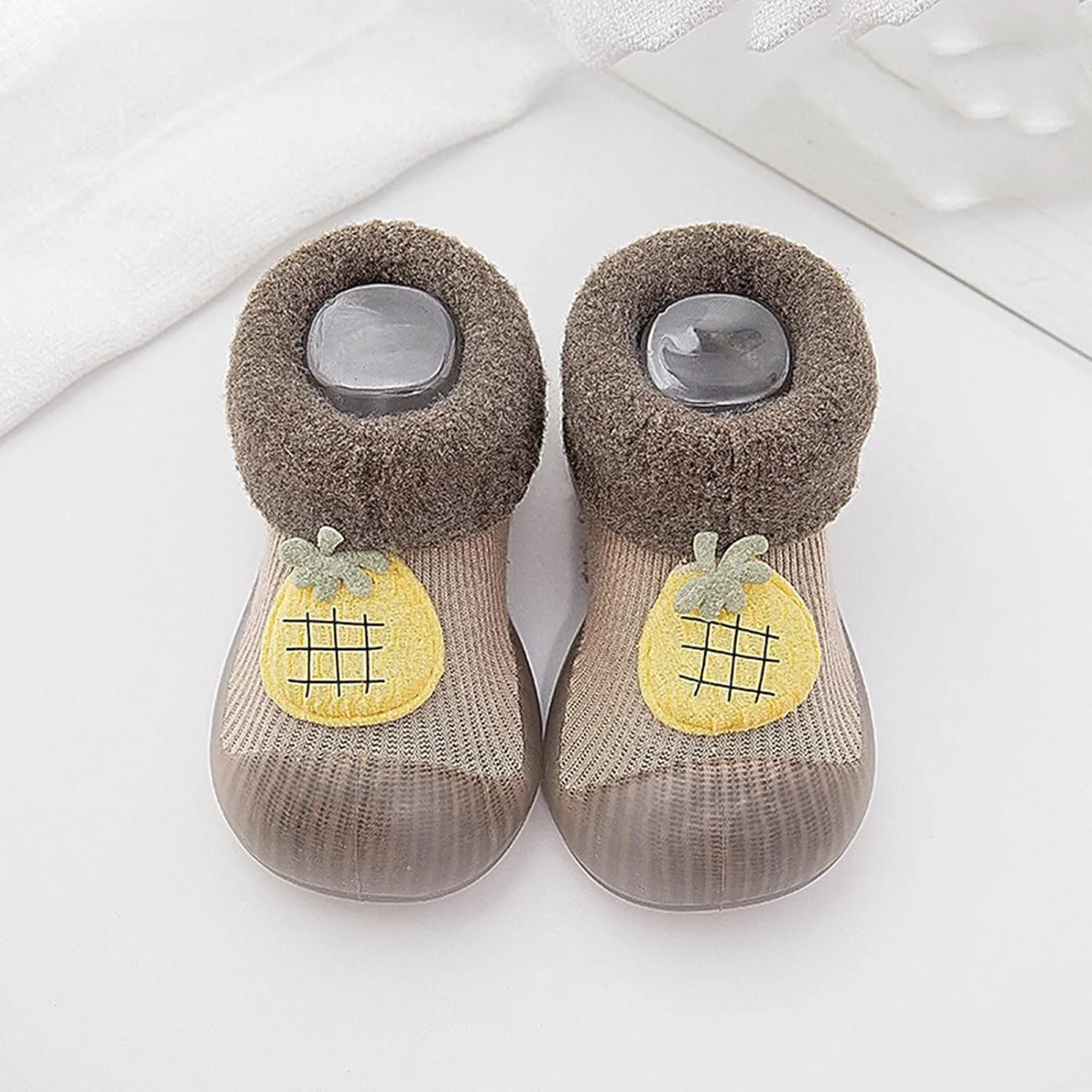 Baby Boy Shoes,Baby Home Slippers Cartoon Warm House Slippers for Infant Lined Winter Indoor Shoes Sock Shoes