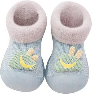 Baby Boy Shoes,Baby Home Slippers Cartoon Warm House Slippers for Infant Lined Winter Indoor Shoes Sock Shoes