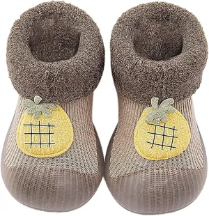 Baby Boy Shoes,Baby Home Slippers Cartoon Warm House Slippers for Infant Lined Winter Indoor Shoes Sock Shoes