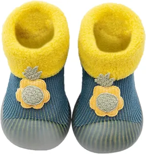 Baby Boy Shoes,Baby Home Slippers Cartoon Warm House Slippers for Infant Lined Winter Indoor Shoes Sock Shoes