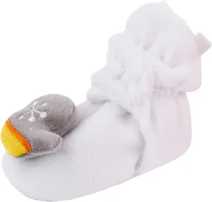 Baby Winter Shoes Infant Christmas Booties Soft Baby Santa Winter Warm Slippers Fur Lined Snow Boots Kids Shoes