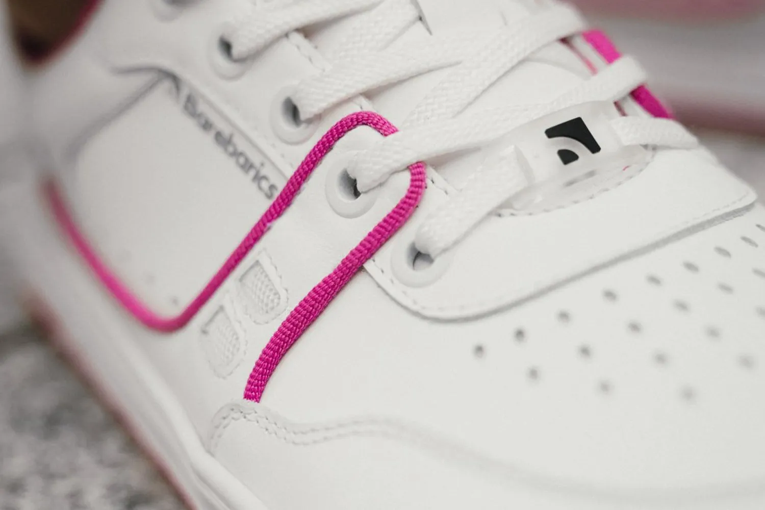 Barefoot Sneakers Barebarics Arise - White & Raspberry Pink