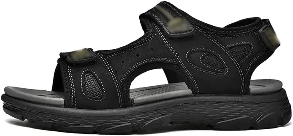 Beach Sandals Men's Shoes Genuine Leather Flats Leisure Platform Shoe Men Casual Sandals Outdoor Footwear