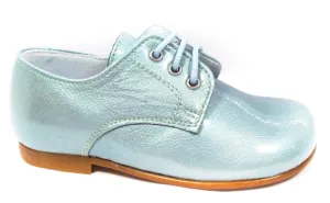 Beberlis Patent Fanny Celeste Pale Blue Oxford Dress Shoes