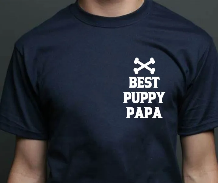 Best Puppy Papa Shirt, Dog Dad