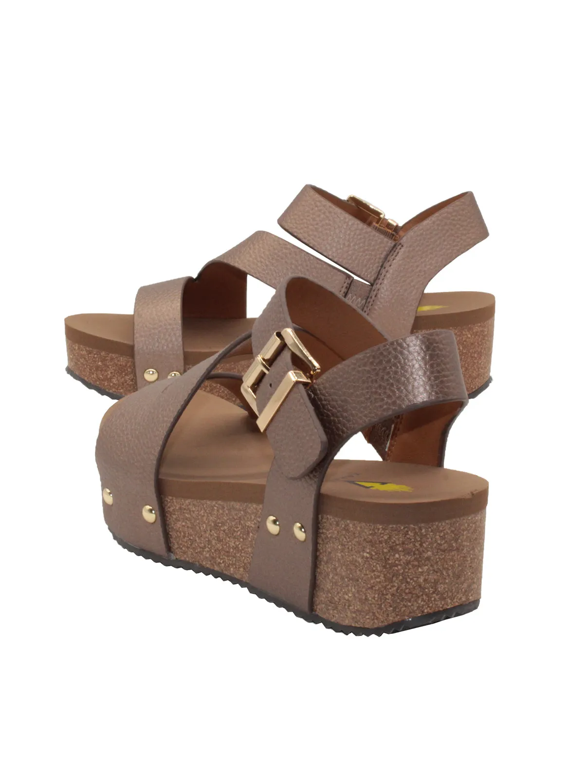 Biloxi Strap Wedge • Bronze