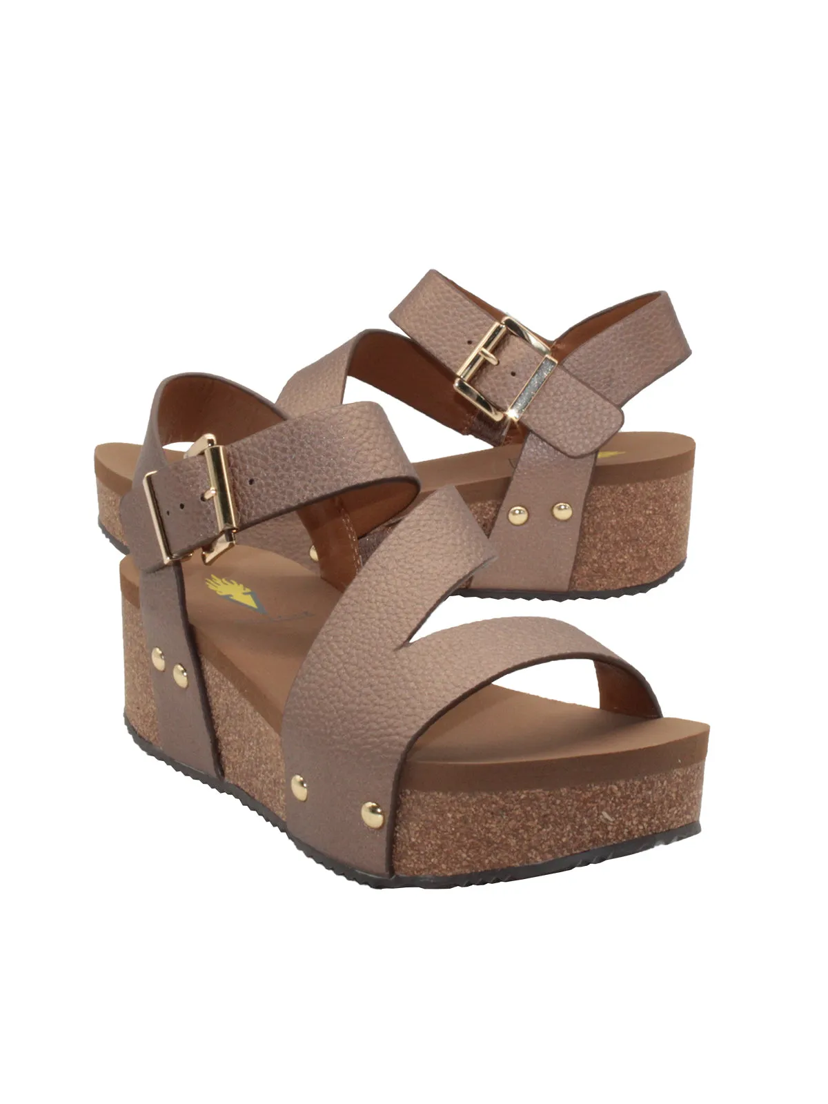 Biloxi Strap Wedge • Bronze
