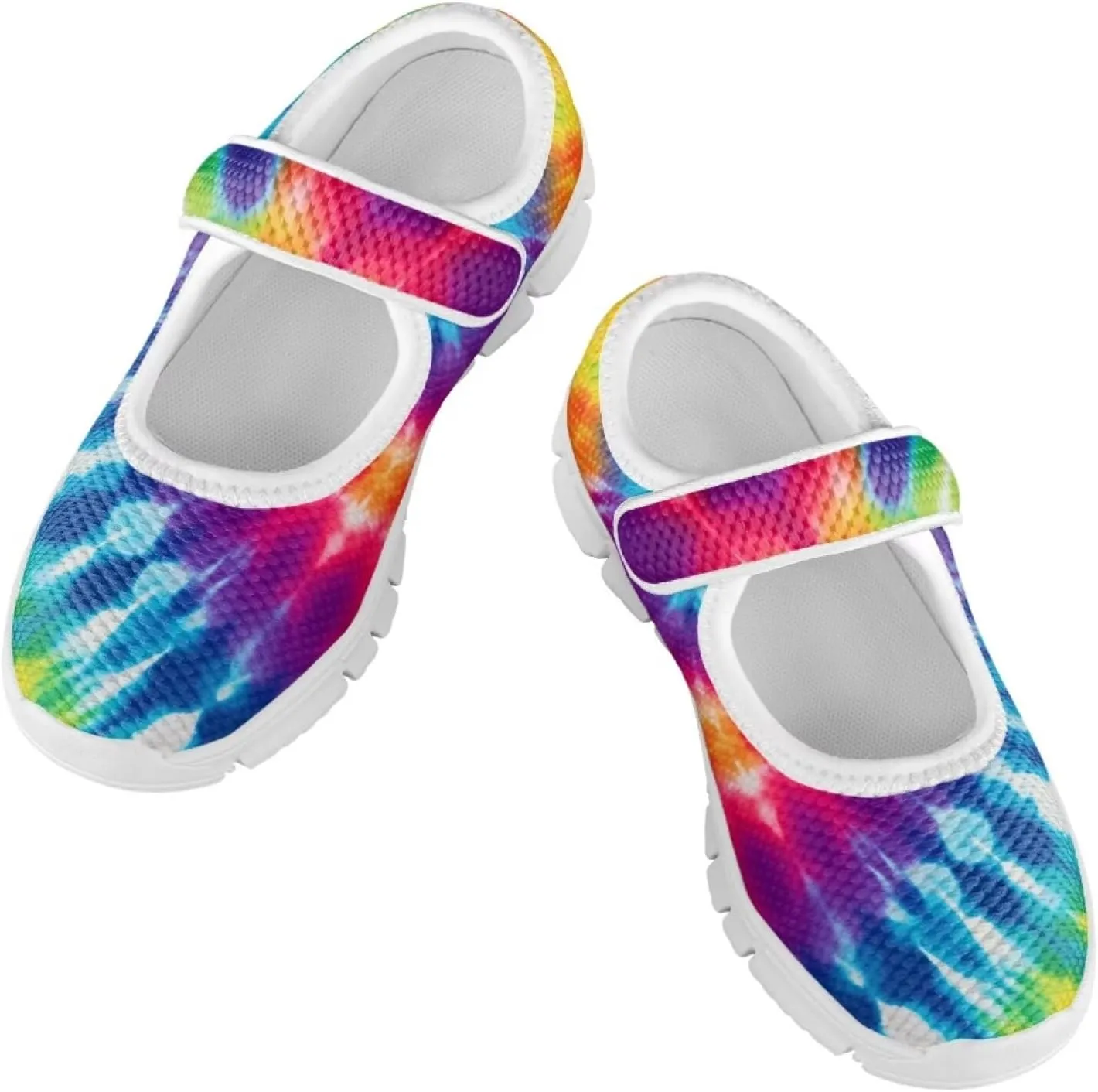Binienty Girl's Mary Jane Sneakers Casual Mesh School Uniform Shoes Cozy Slip On Dancing Ballet Flats
