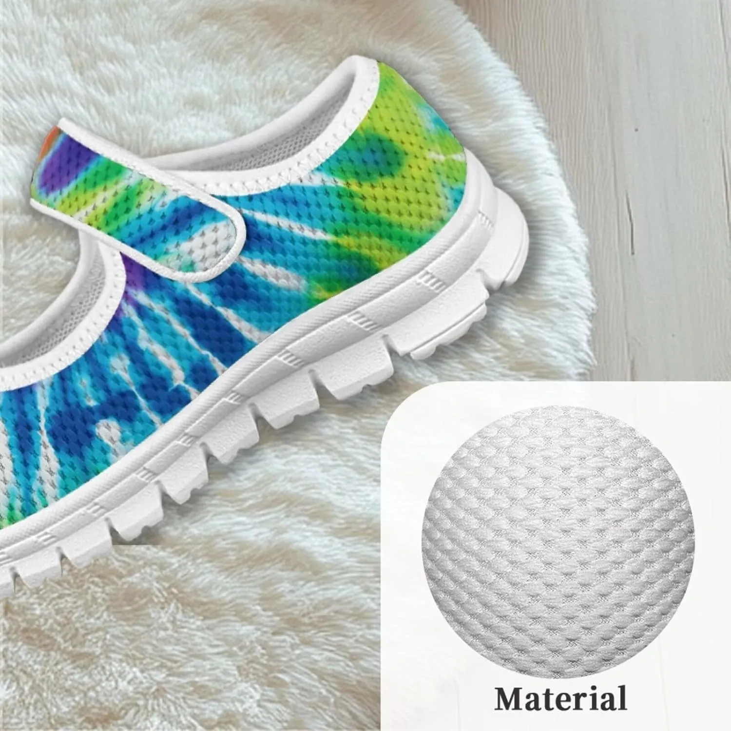 Binienty Girl's Mary Jane Sneakers Casual Mesh School Uniform Shoes Cozy Slip On Dancing Ballet Flats