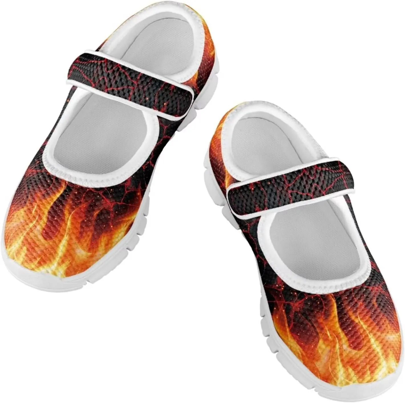 Binienty Girl's Mary Jane Sneakers Casual Mesh School Uniform Shoes Cozy Slip On Dancing Ballet Flats