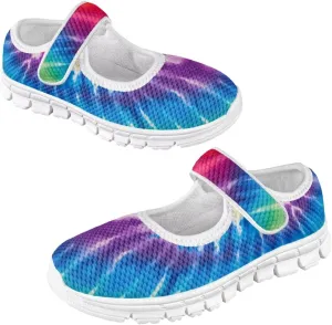Binienty Girl's Mary Jane Sneakers Casual Mesh School Uniform Shoes Cozy Slip On Dancing Ballet Flats
