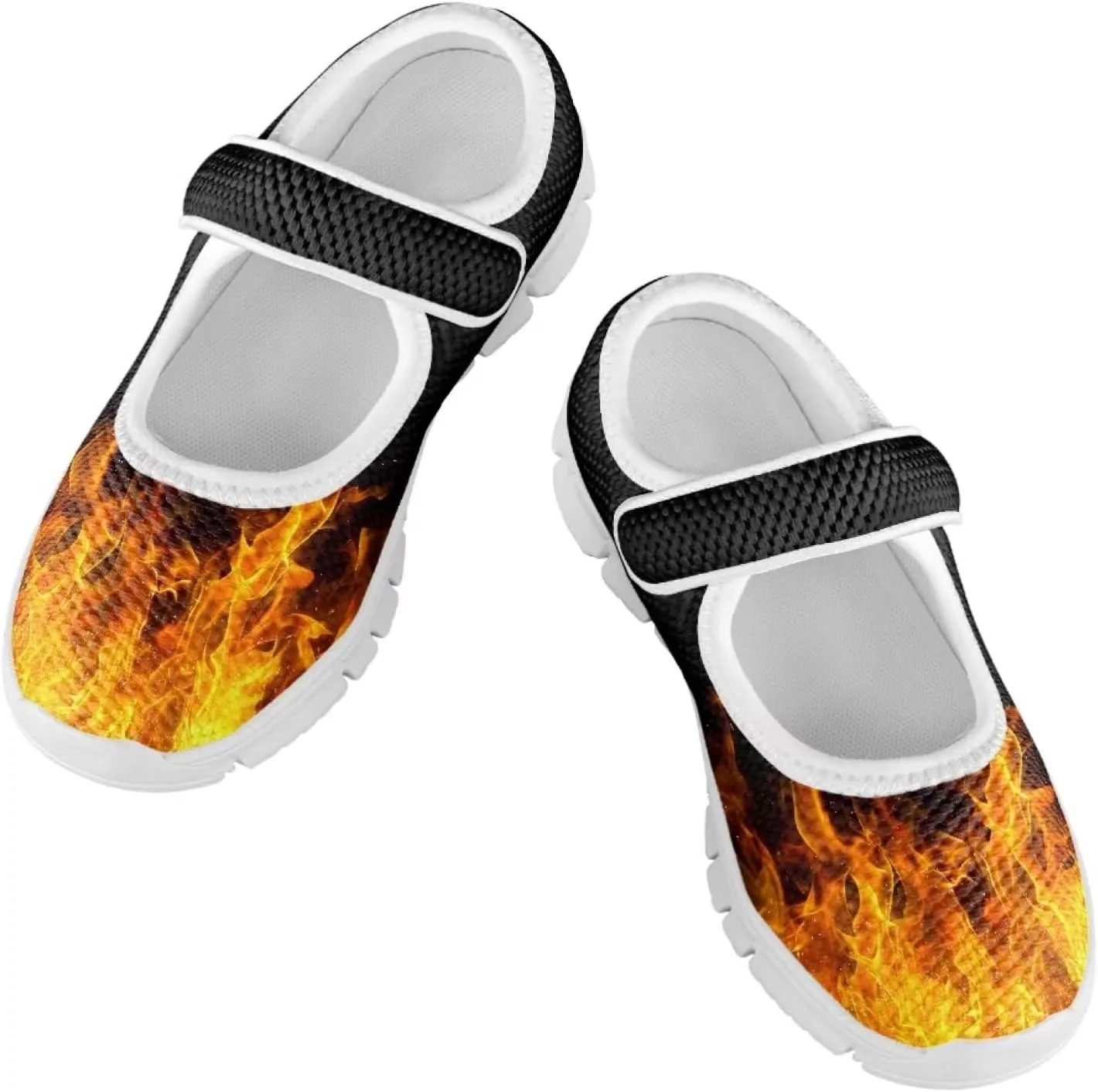 Binienty Girl's Mary Jane Sneakers Casual Mesh School Uniform Shoes Cozy Slip On Dancing Ballet Flats
