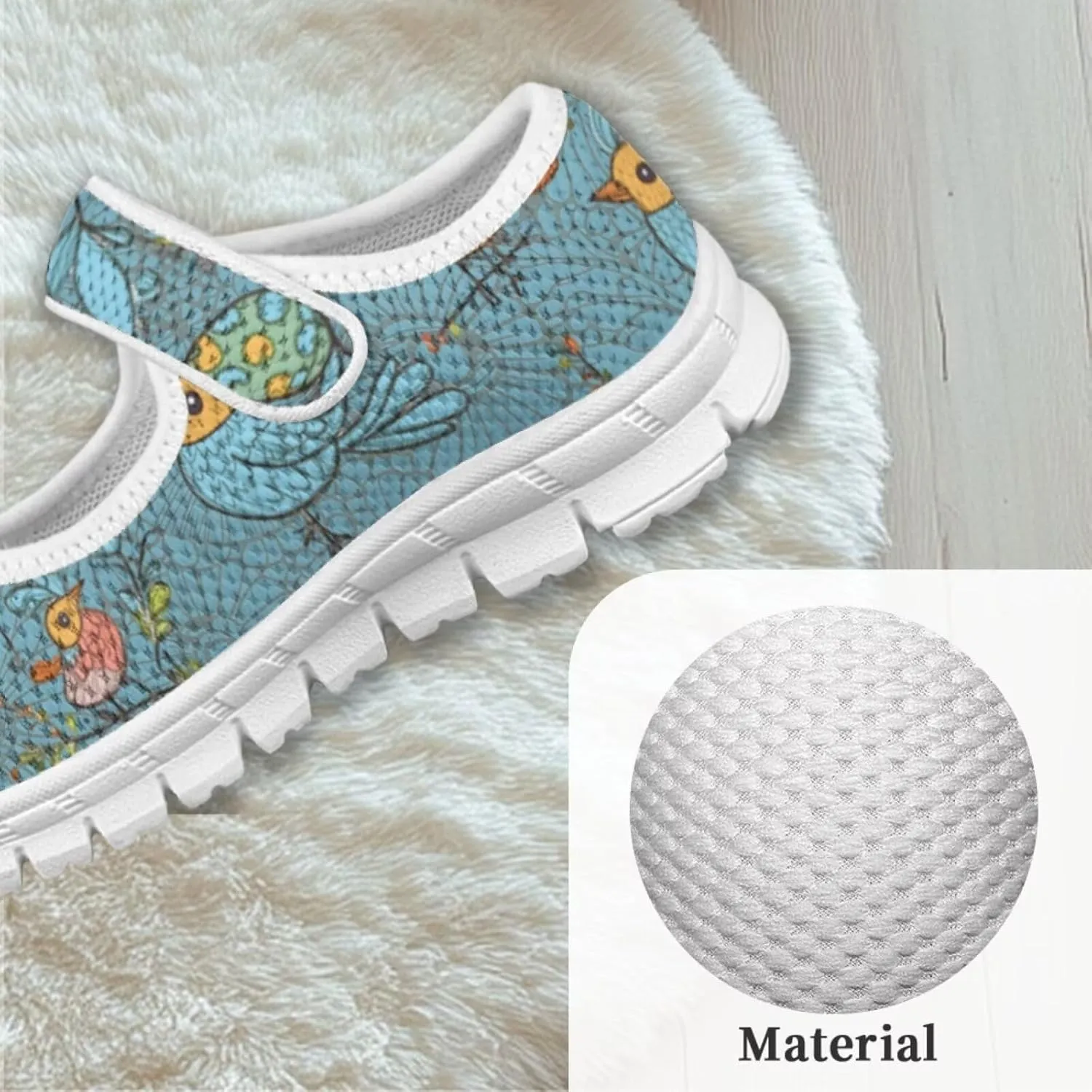 Binienty Kids Mesh Sneakers One Strap Mary Jane Shoes Casual Breathable School Dress Flats