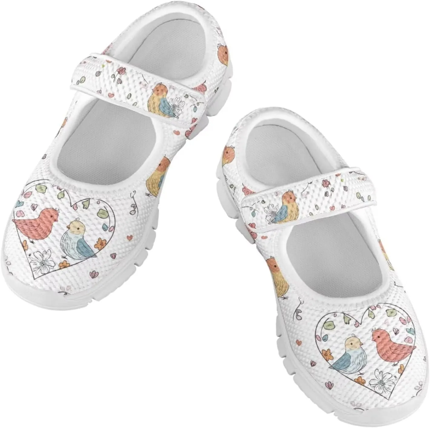 Binienty Kids Mesh Sneakers One Strap Mary Jane Shoes Casual Breathable School Dress Flats