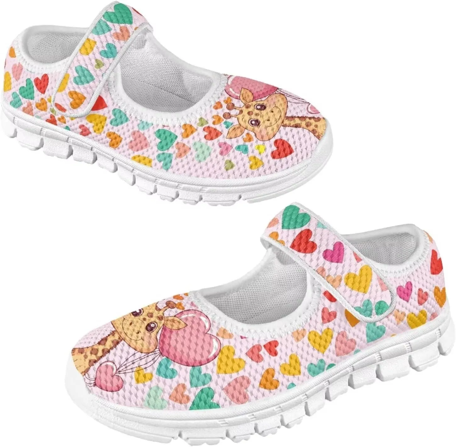 Binienty Little Girl Mary Jane Shoes Mesh Sneaker Princess Dress Shoes Slip on School Flats