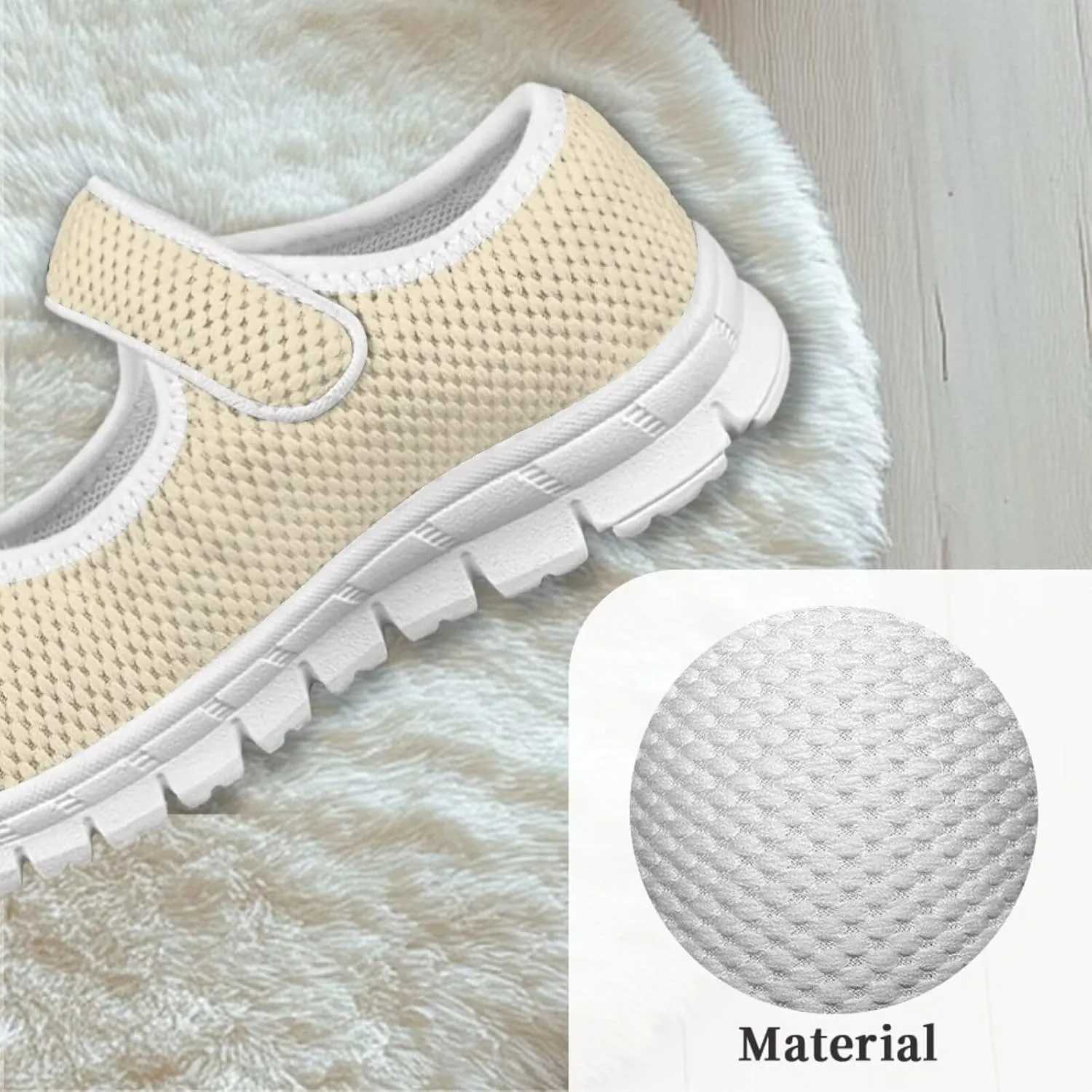 Binienty Little Girl Mary Jane Shoes Mesh Sneaker Princess Dress Shoes Slip on School Flats