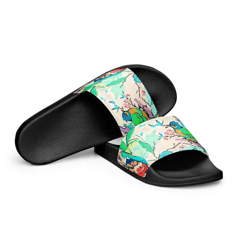 Birds Slides Womens Slides Upper Strap Style