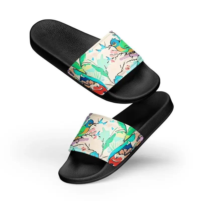 Birds Slides Womens Slides Upper Strap Style