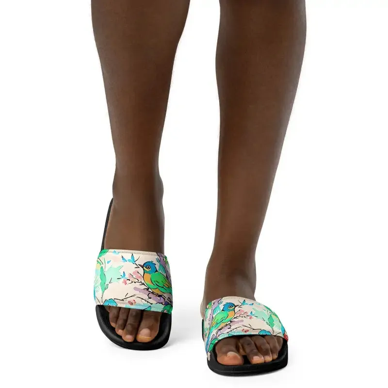Birds Slides Womens Slides Upper Strap Style