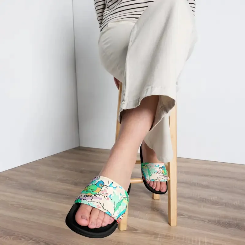 Birds Slides Womens Slides Upper Strap Style