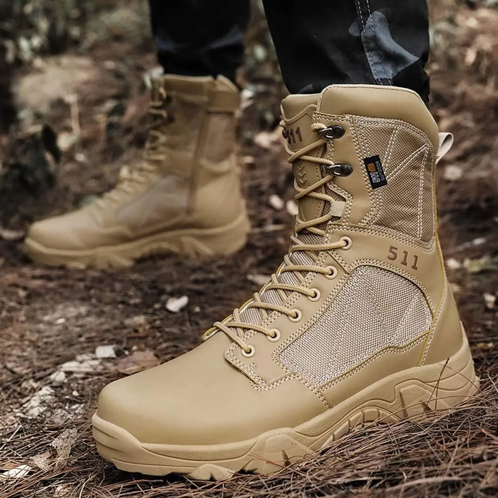 Bitiger Military Tactical 7 Inch Boots Breathable Lightweight Mens Army Jungle Shoes Desert Ankle Army Footwear For Men