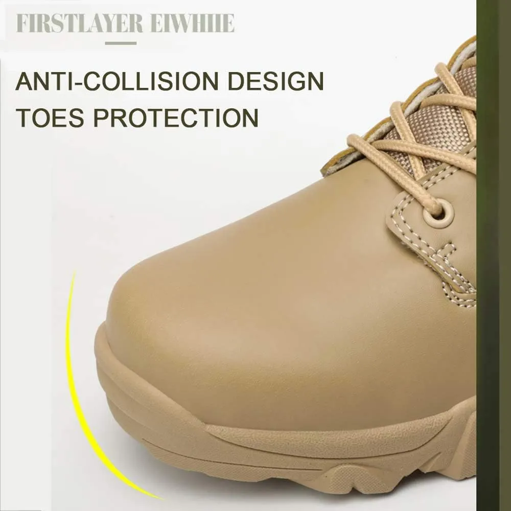Bitiger Military Tactical 7 Inch Boots Breathable Lightweight Mens Army Jungle Shoes Desert Ankle Army Footwear For Men