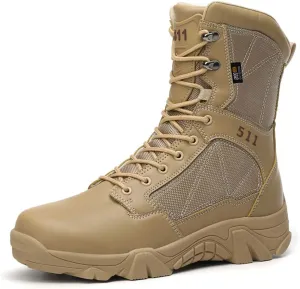 Bitiger Military Tactical 7 Inch Boots Breathable Lightweight Mens Army Jungle Shoes Desert Ankle Army Footwear For Men