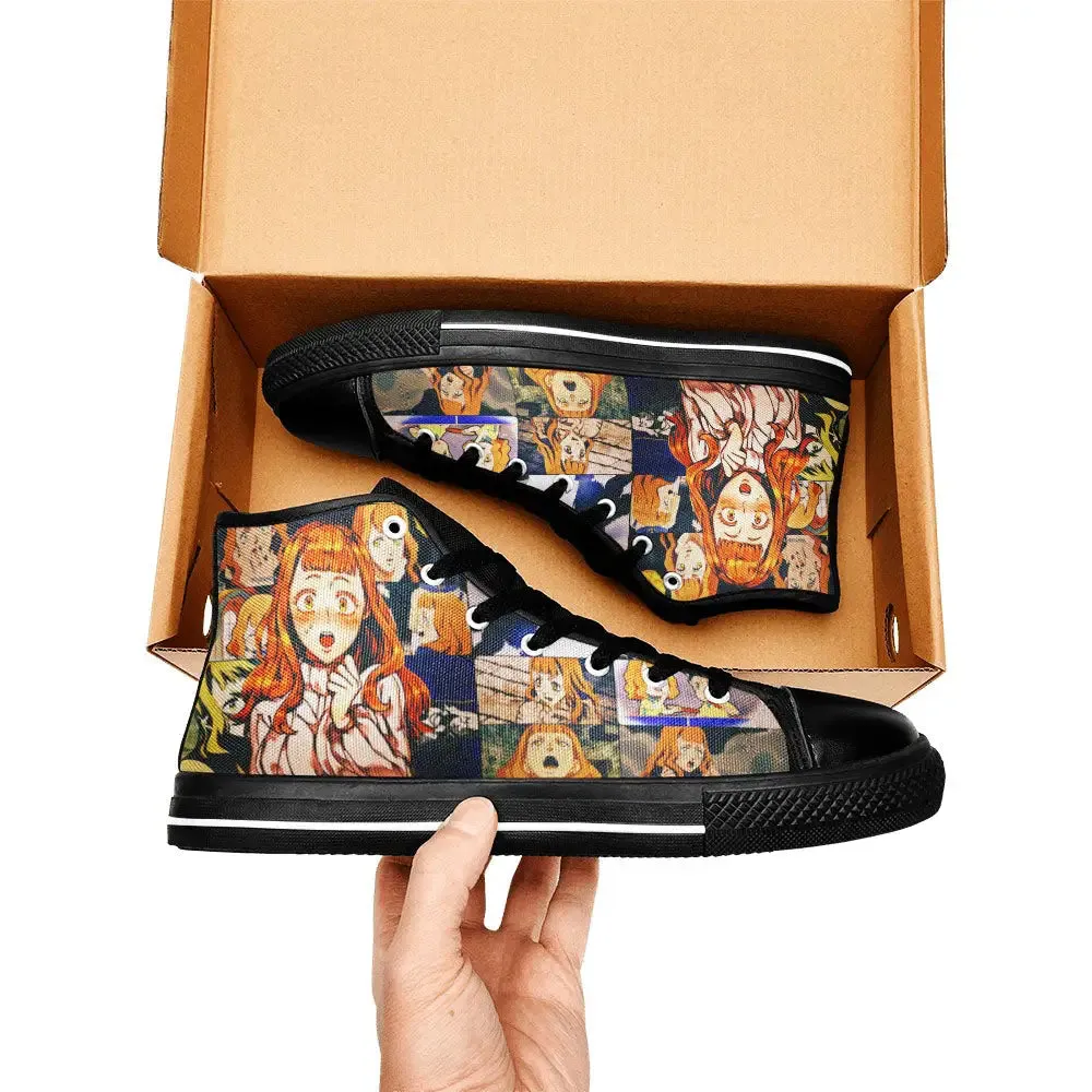 Black Clover Mimosa Vermillion Shoes High Tops Sneakers for Kids and Adults
