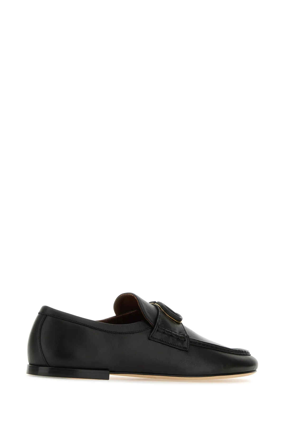 Black nappa leather VLogo loafers