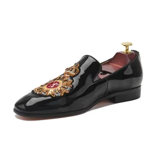 Black Patent Leather Men's Original Loafers Shoes