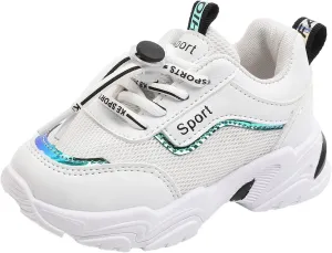 Black Shoes for Girls,Toddler Kids Shoes Breathable Infant Baby Soft Mesh Sneakers Shoes 1-6 Years