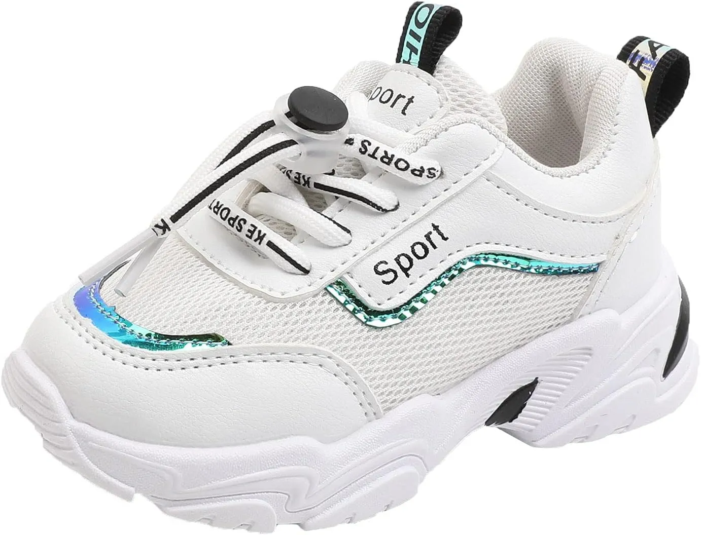 Black Shoes for Girls,Toddler Kids Shoes Breathable Infant Baby Soft Mesh Sneakers Shoes 1-6 Years