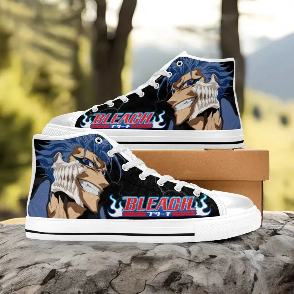 Bleach Espada Grimmjow Jaegerjaquez Shoes High Top Sneakers for Kids and Adults