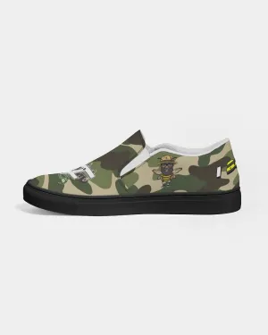 Blk Insct Famili Men's Slip-On Canvas Shoe - Black