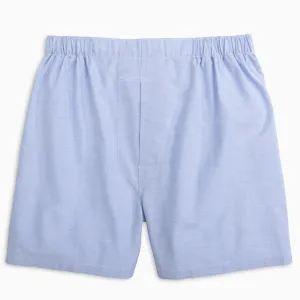 Blue Solid Oxford 100% Cotton Boxer (Asher)
