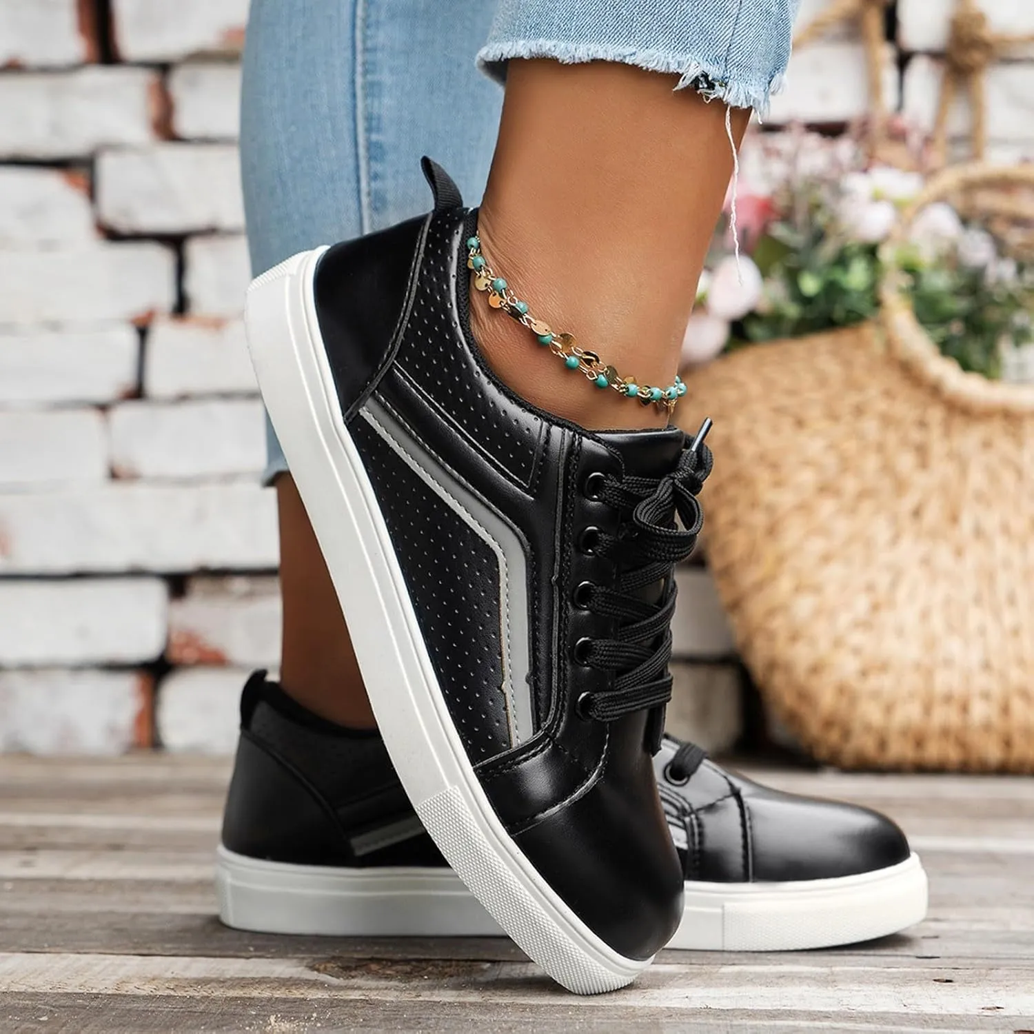 Boots for Women Lace up Platform Soft Comfortable Ankle Boots Outdoor Trendy Casual Women Shoes