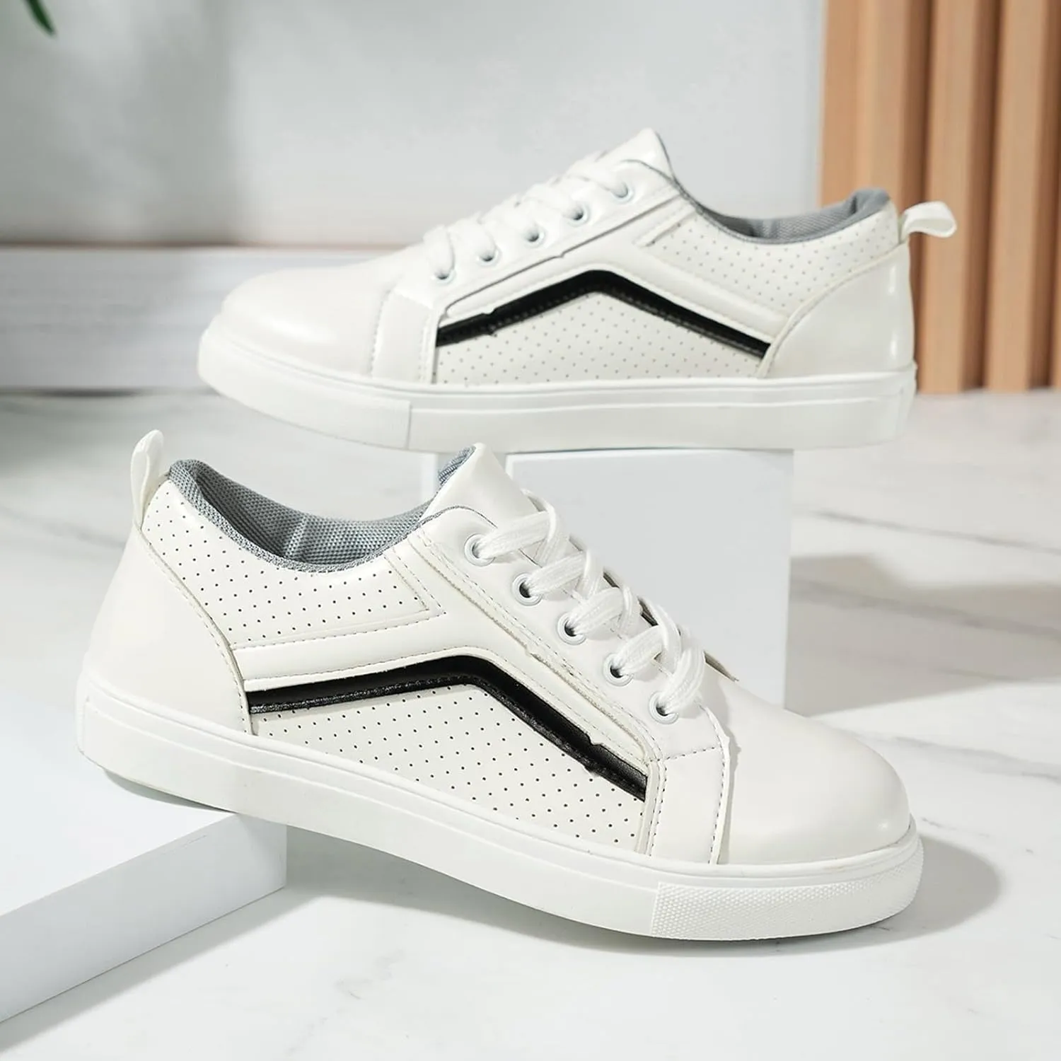 Boots for Women Lace up Platform Soft Comfortable Ankle Boots Outdoor Trendy Casual Women Shoes